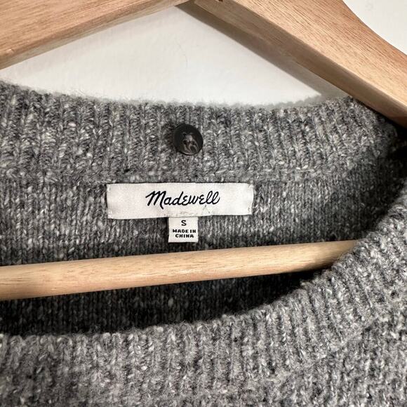 Madewell Convertible Wool Cashmere Sweater Turtleneck Crew Neck | Gray | SZ S - Picture 12 of 14